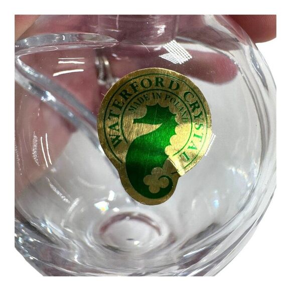 Waterford Siren Crystal Glass Perfume Bottle 5" Vintage w/ Stopper Original Box - Picture 5 of 12